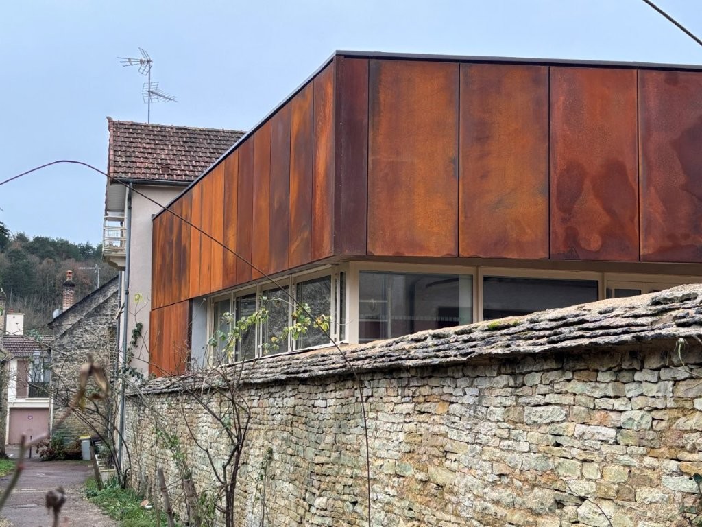 Bardage métallique type Corten